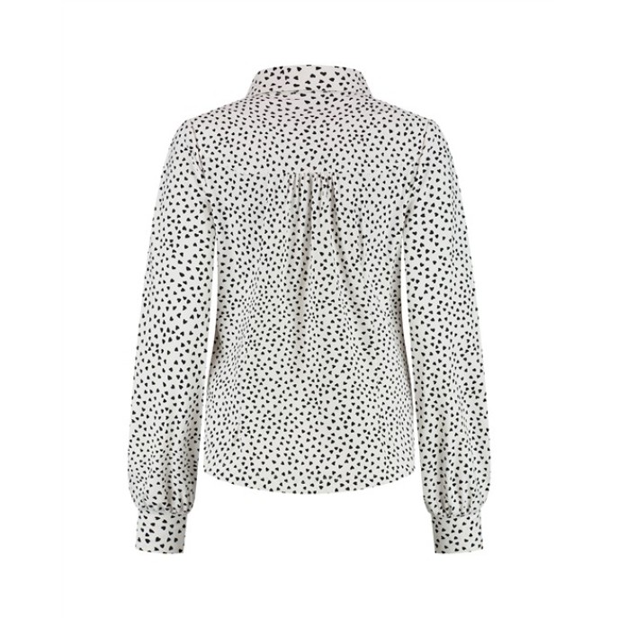 Lady Day top Dana wit dessin 